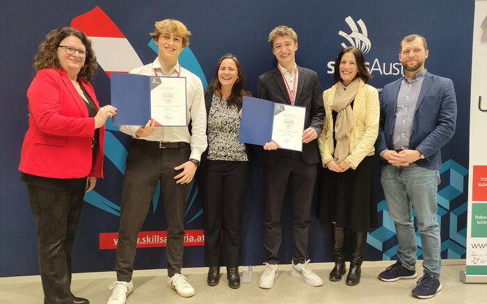 1. Platz für das CCA HTL Anichstraße bei den AustrianSkills im Bewerb Entrepreneurship/ Business Development – HTL Anichstraße